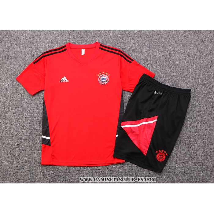 Chandal del Bayern Munich 22-23 Manga Corta Rojo - Pantalon Corto